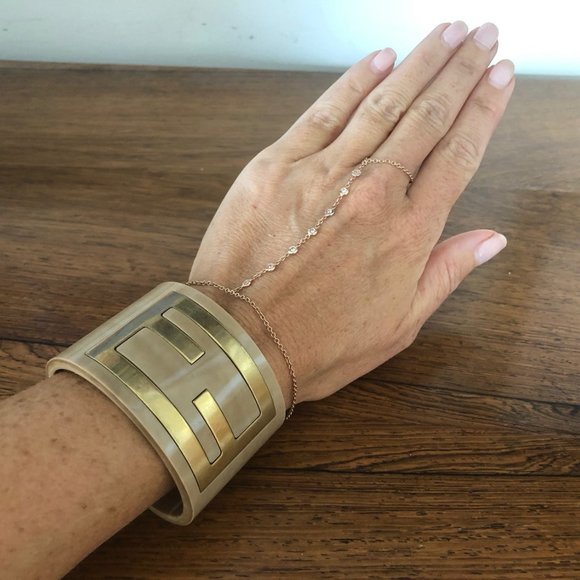 Fendi Jewelry - Fendi Acrylic Zucca Bracelet